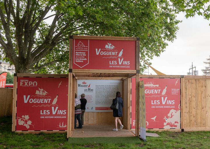 Graphic design for Exposition Voguent les vins