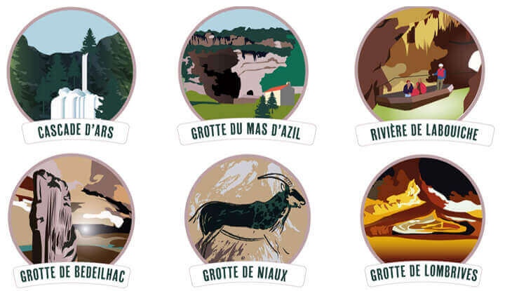 Illustrations for Pyrenees Ariegeoises Natural Park map