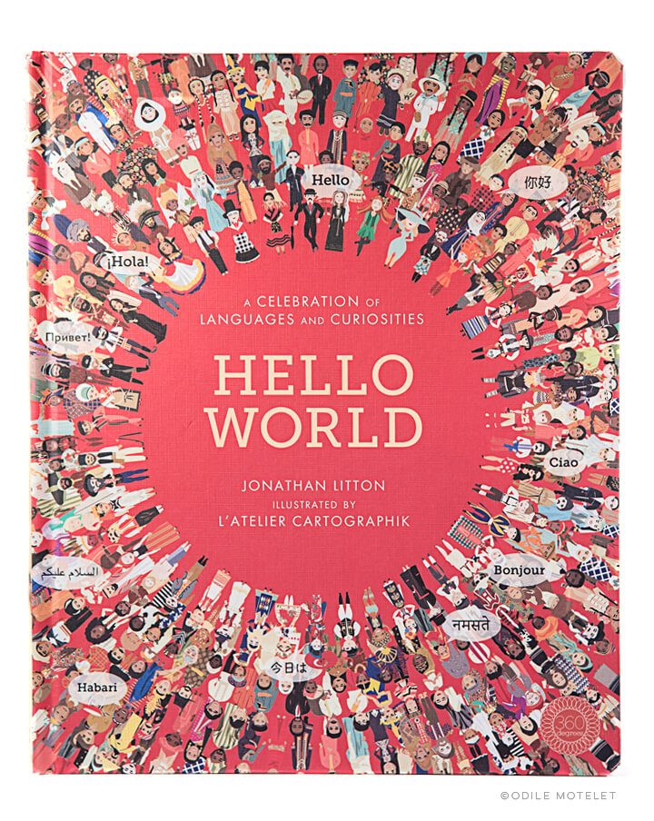 Hello World children's illustrated atlas and book