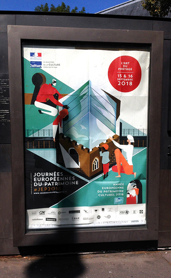 French European Heritage Days urban display