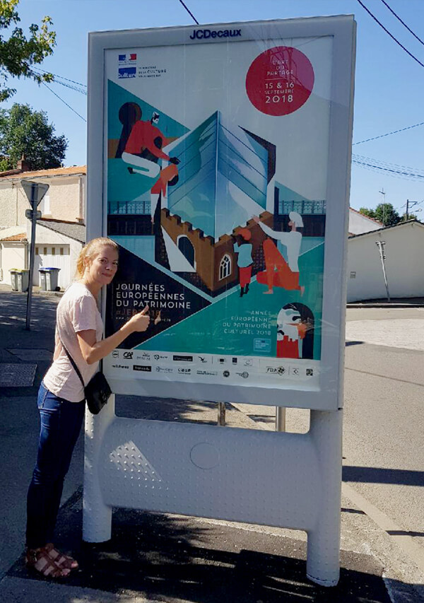 French European Heritage Days urban ad