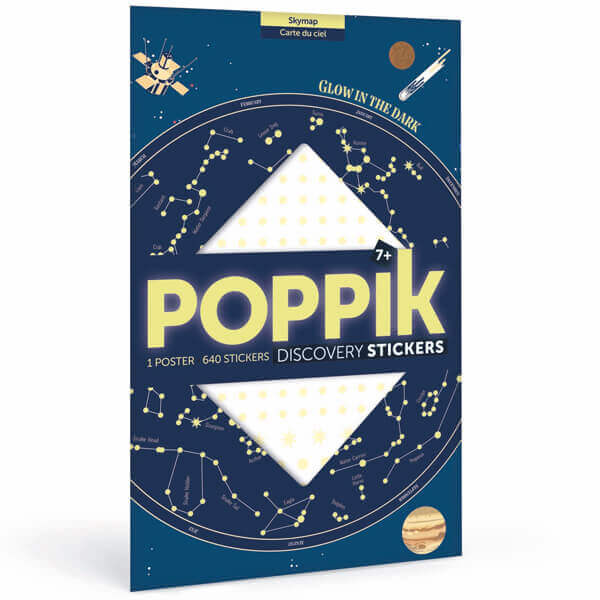 Map of the sky Poppik sticky poster